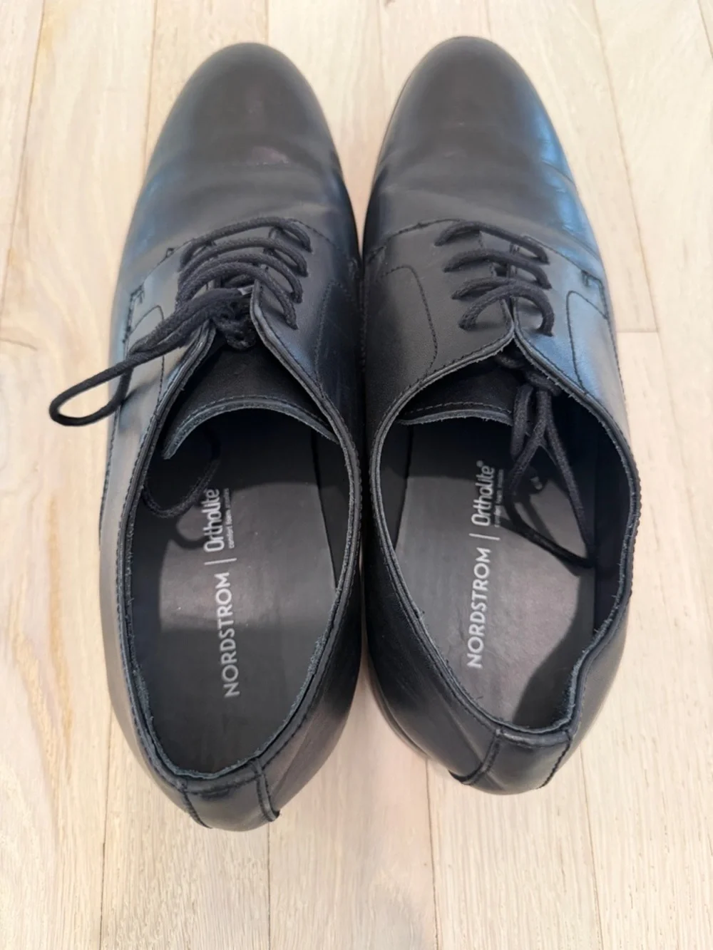 Nordstrom Emmett Plain Toe Derby Formal Leather Men's Dress Shoes Black Size 9